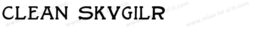 clean skvgilr字体转换